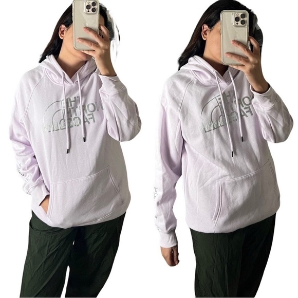 The North Face Hoodie Women Half Dome Sweatshirt Never Stop Exploring Sz L - Picture 1 of 6